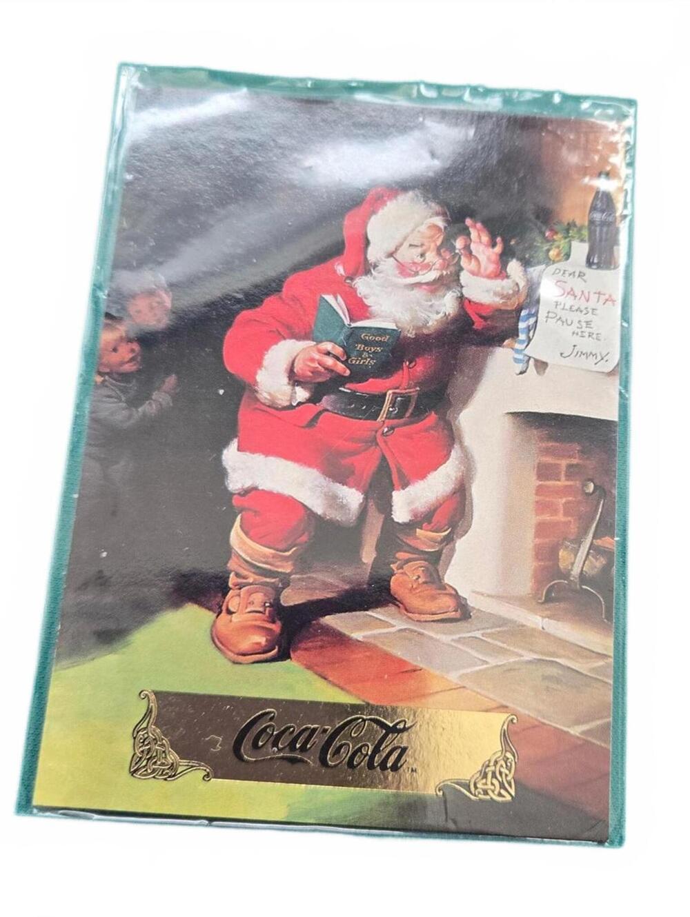 Trading Card / 1993 Coca-Cola Santa Series 1 / "Please Pause Here, Jimmy" / S-9
